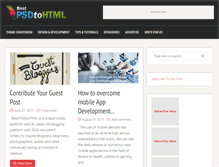 Tablet Screenshot of bestpsdtohtml.com